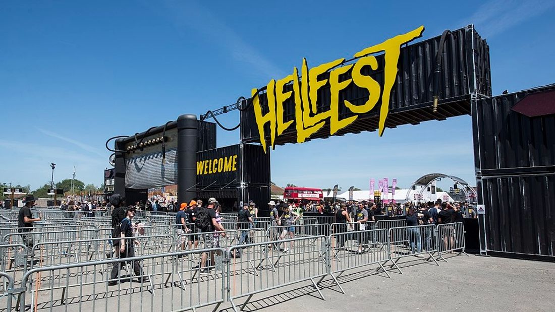 L'entrée du Hellfest, édition 2017.