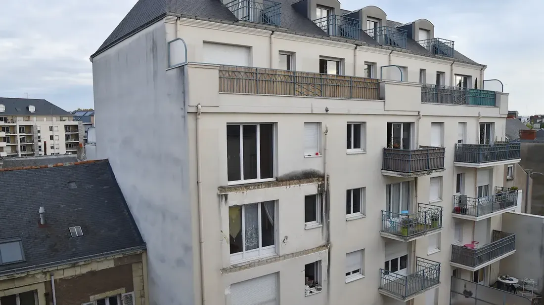 Balcon effondré à Angers