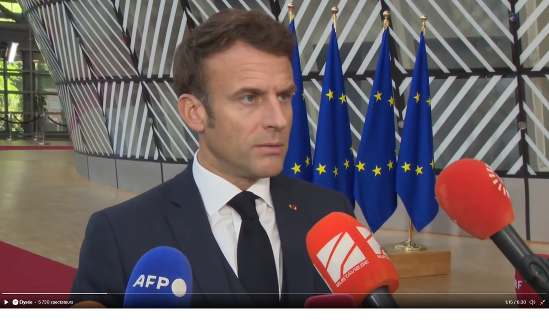 Emmanuel Macron à Bruxelles