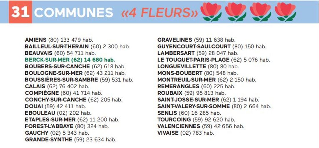 4 fleurs