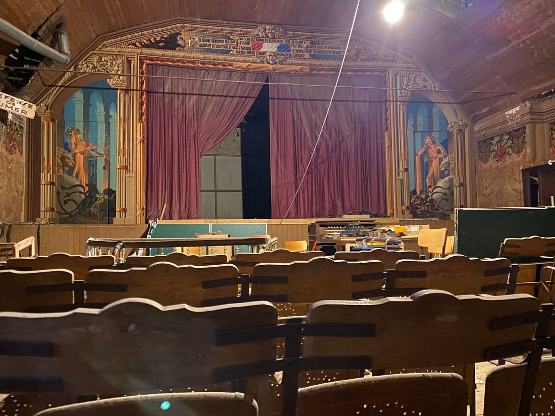 Le théâtre peint par Giuseppe Tribus en 1942 a été sélectionné par le loto du patrimoine.