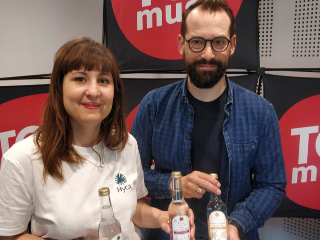 Chloé et Arnaud Henry ont lancé la nouvelle boisson Hyca.