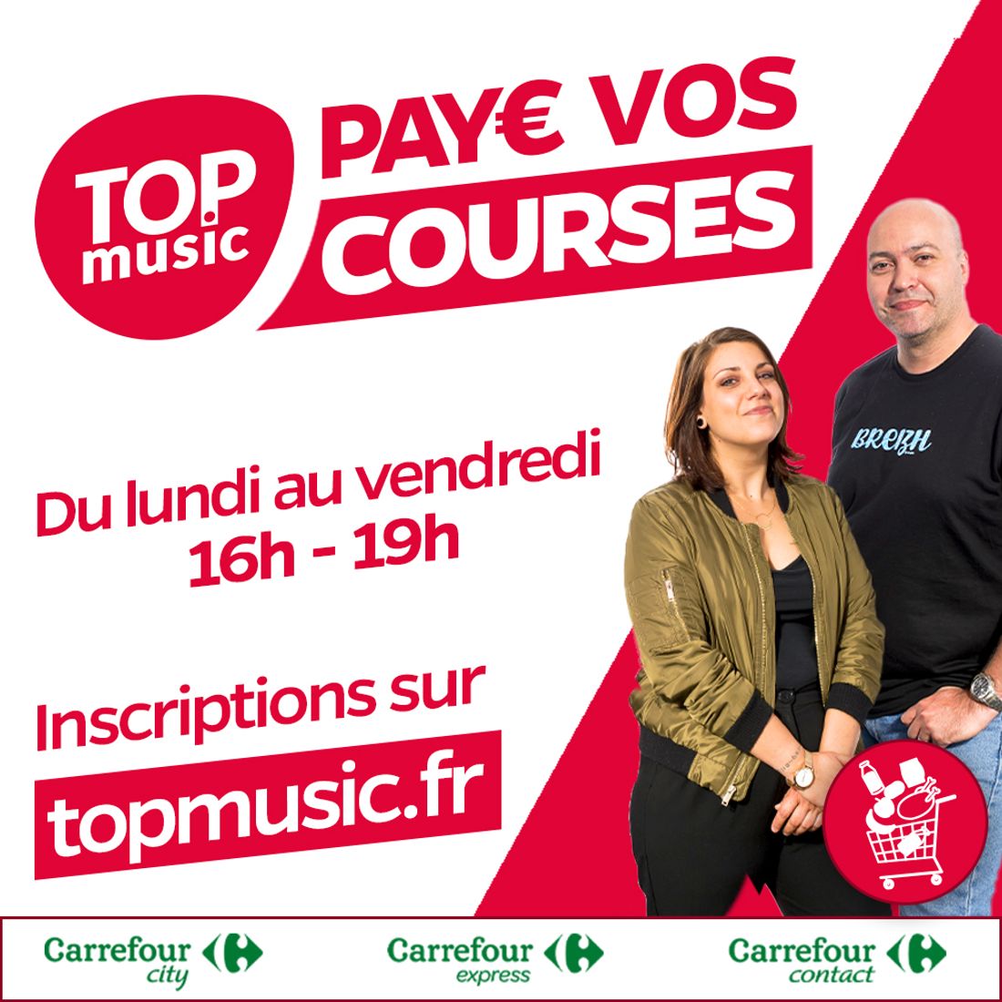 top music paye vos courses