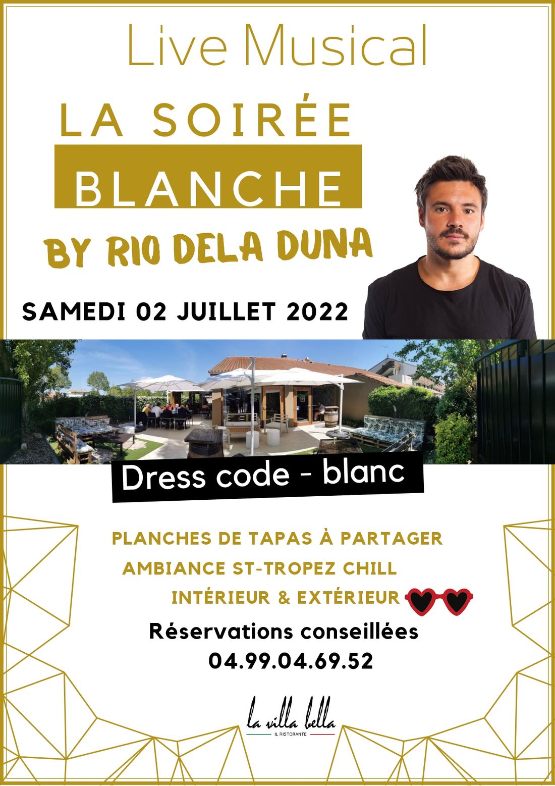 Soirée Blanche à la Villa Bella de Balaruc le Vieux