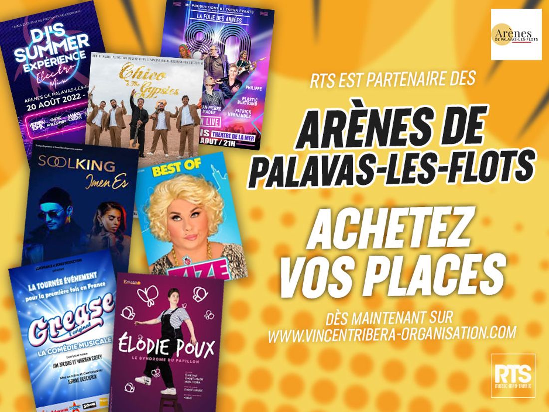 RTS est partenaire des plus grands spectacles de l’été dans les Arènes de Palavas les Flots
