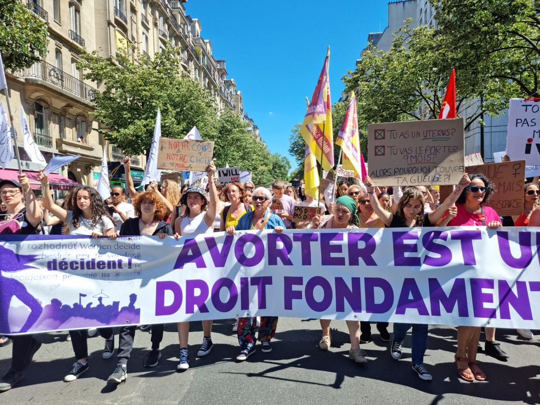 Une manifestion du collectif en juillet 2022 à Paris.