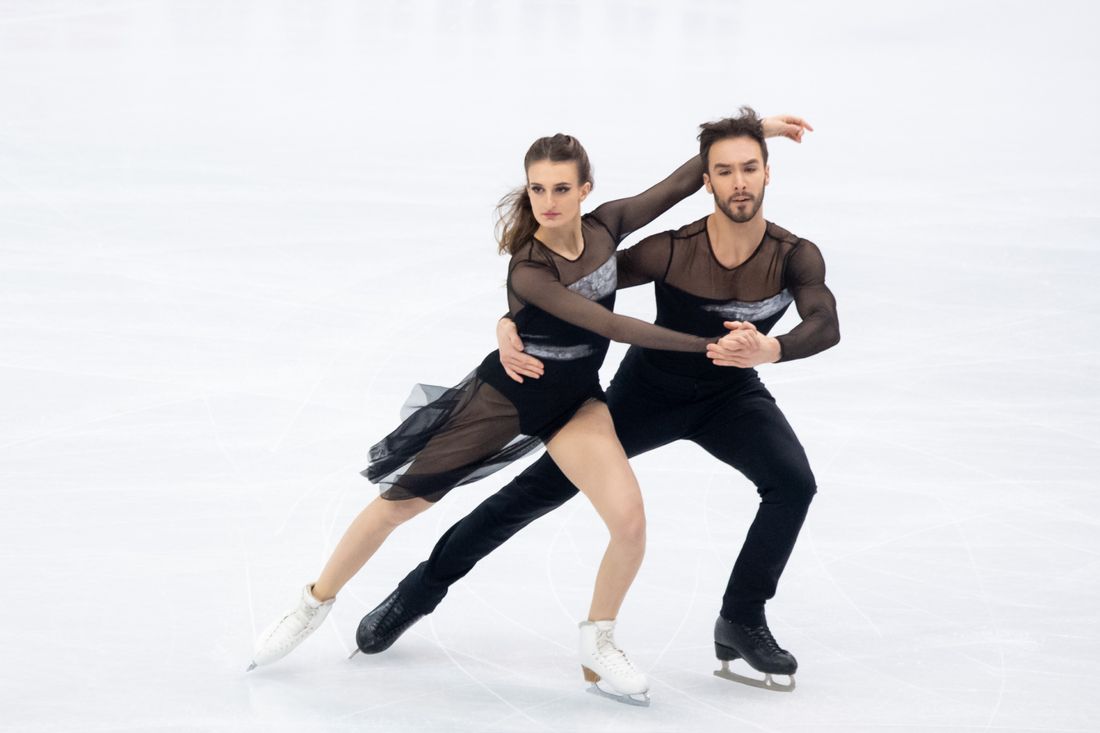 Gabriella Papadakis et Guillaume Cizeron, champions olympiques à Pékin.