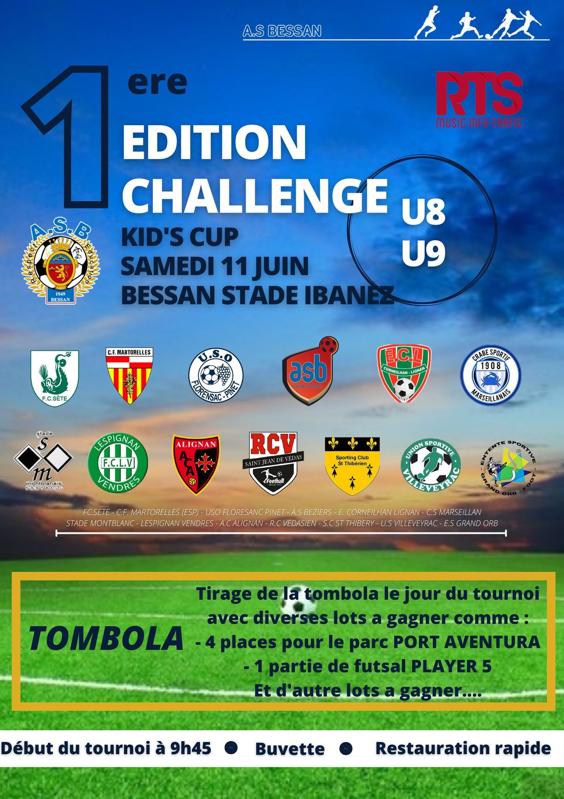 Tournoi de foot au stade Bernard Ibanez à Bessan