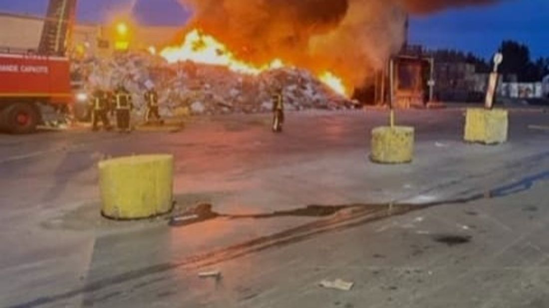 Un incendie est en cours à Saint-Herblain, au sein de l'usine Paprec
