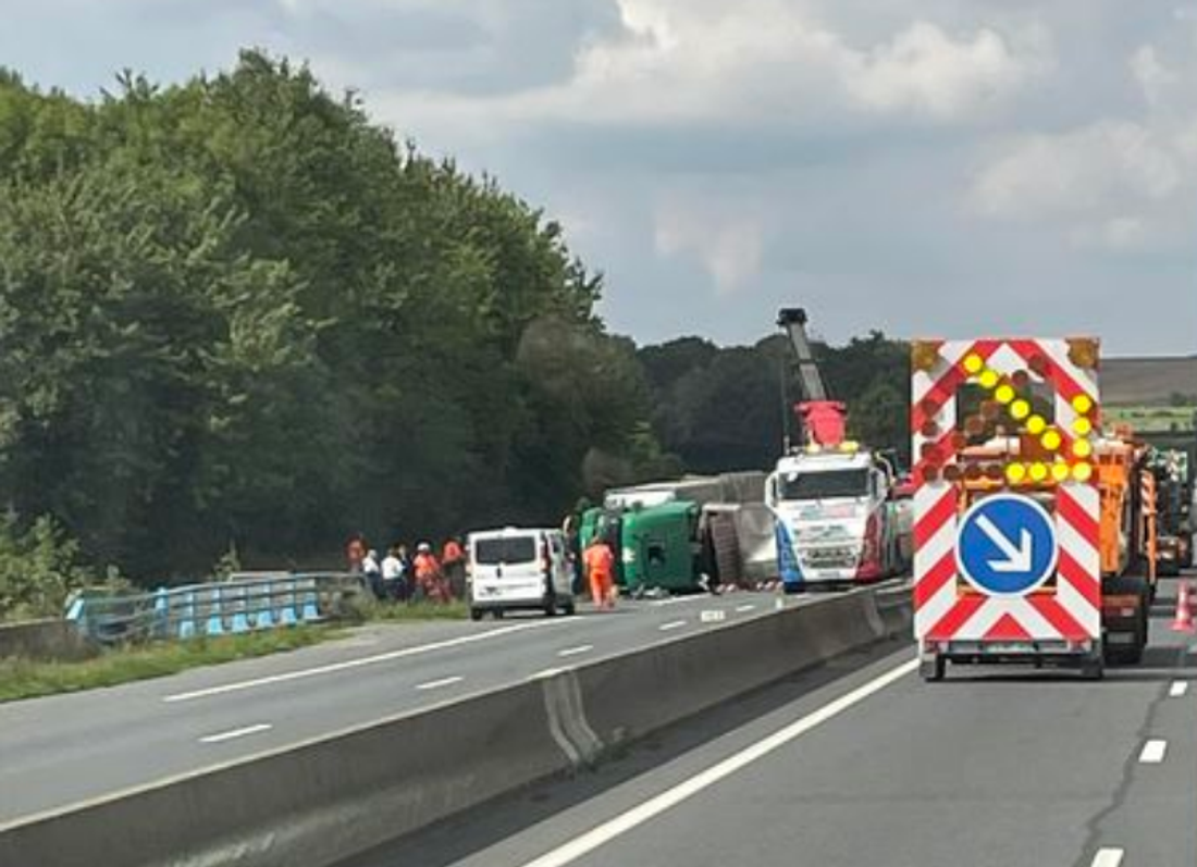 Accident survenu ce jeudi 15 septembre sur la N184