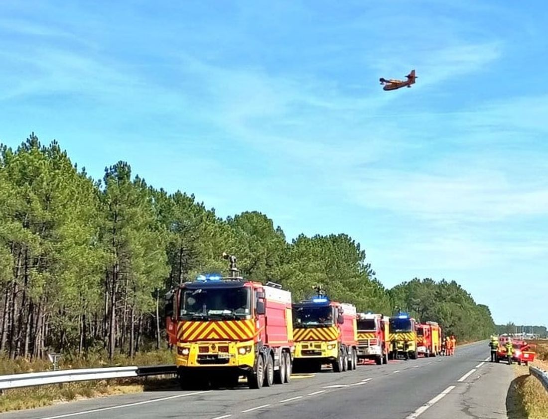 Incendie à Arès