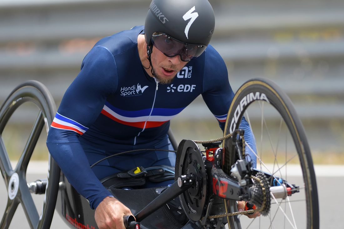 Loïc Vergnaud, compétiteur aux JO Paralympiques de handbike, @Jean-Baptiste Benavent