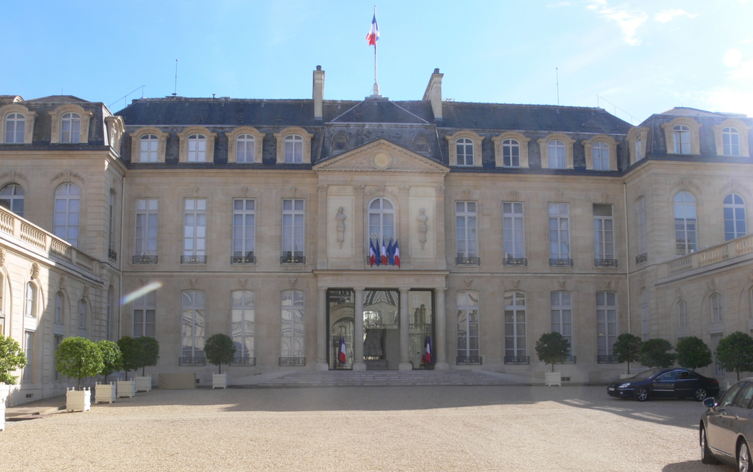 Le palais de l'Elysée à Paris