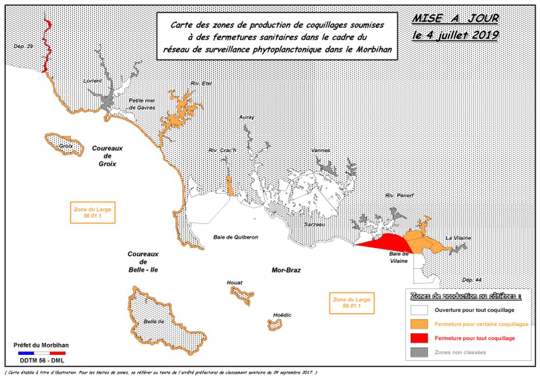 Interdiction de pêche à pied sur