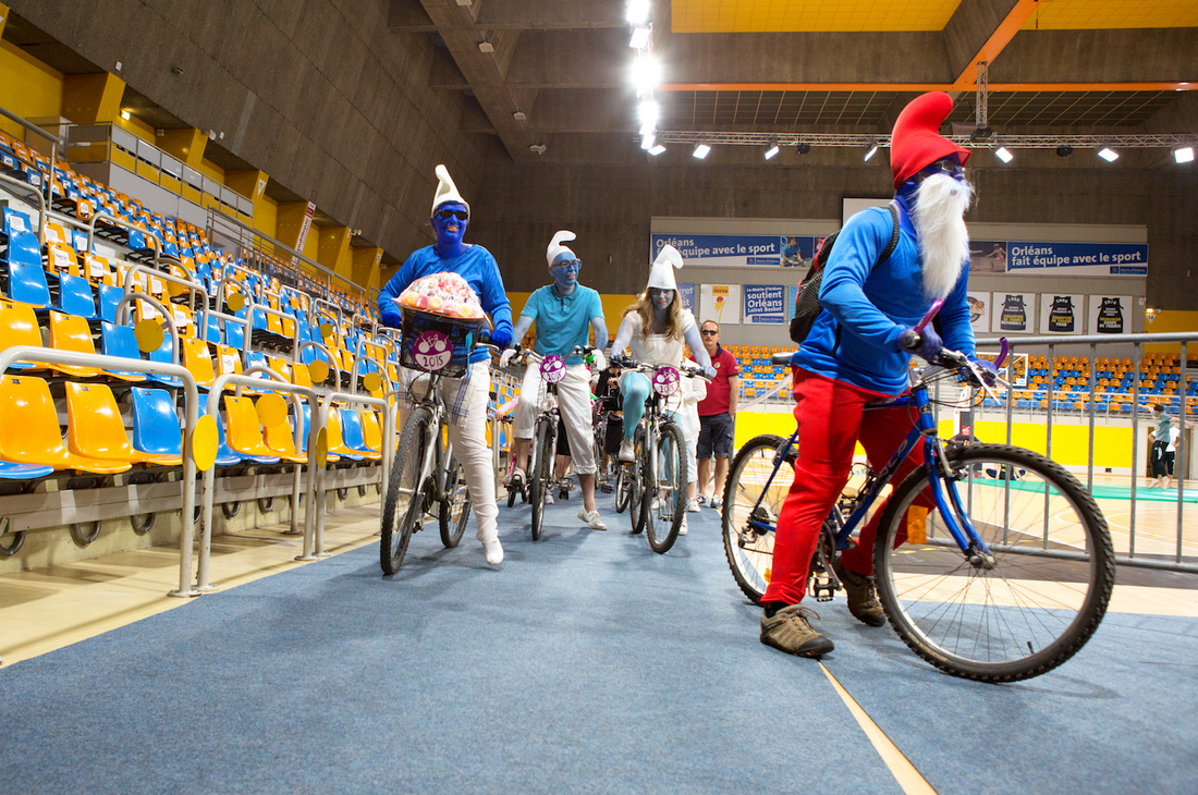Il y a quelques années, le Palais des Sports d'Orléans avait ouvert ses portes aux cyclistes.