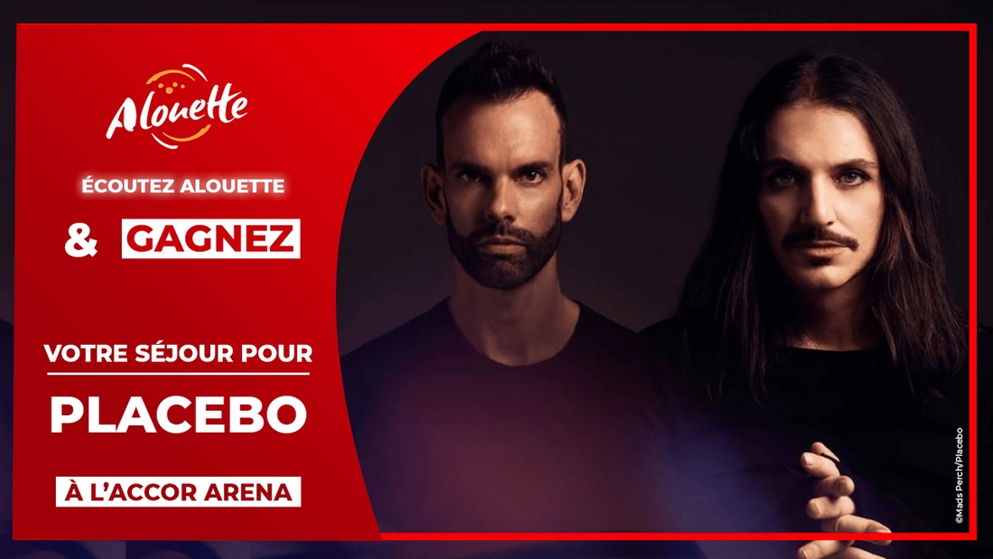 Alouette vous invite au concert de Placebo à l'Accor Arena !