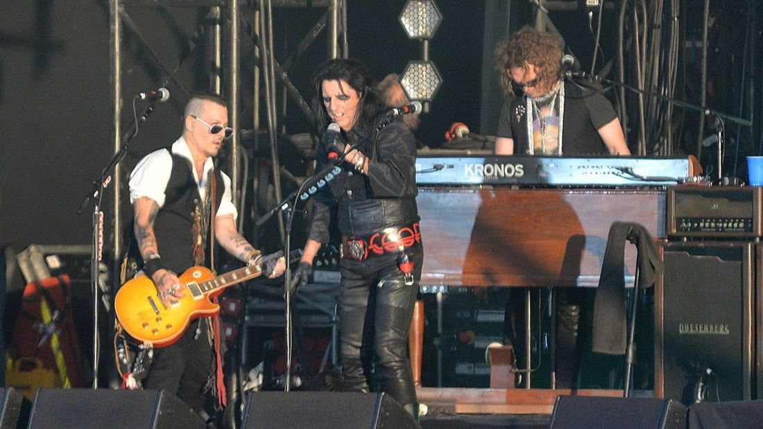 Johnny Depp, Alice Cooper & Joe Perry au Zénith de Paris en juin 
