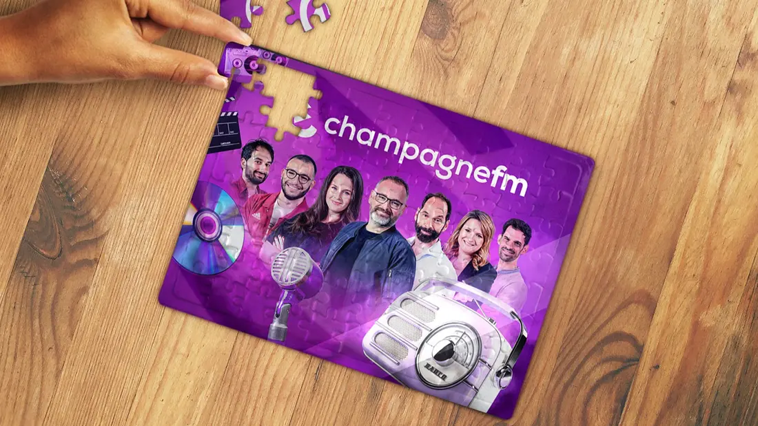 GAGNEZ VOTRE PUZZLE AUX COULEURS DE CHAMPAGNE FM AVEC VISTAPRINT !