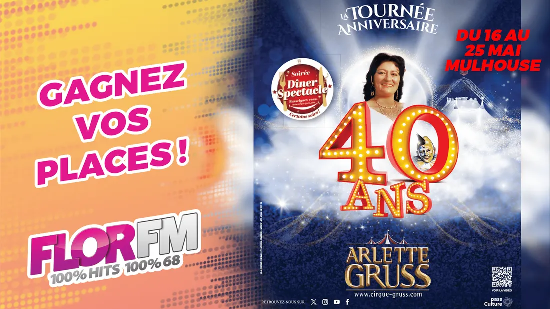 GAGNEZ VOS PLACES POUR LE CIRQUE ARLETTE GRUSS