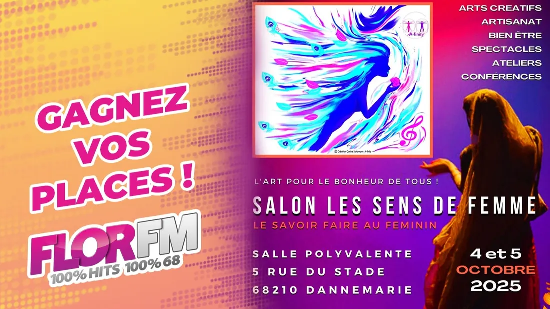 GAGNEZ VOS PLACES POUR LE SALON LES SENS DE FEMME