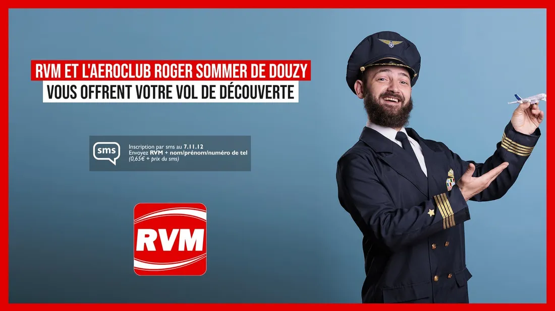 Gagnez votre vol de découverte avec l'Aeroclub Roger Sommer de Douzy sur RVM