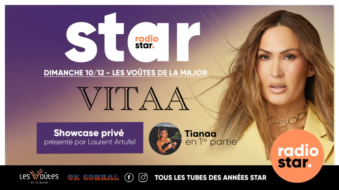 Vitaa en showcase privé avec Radio Star