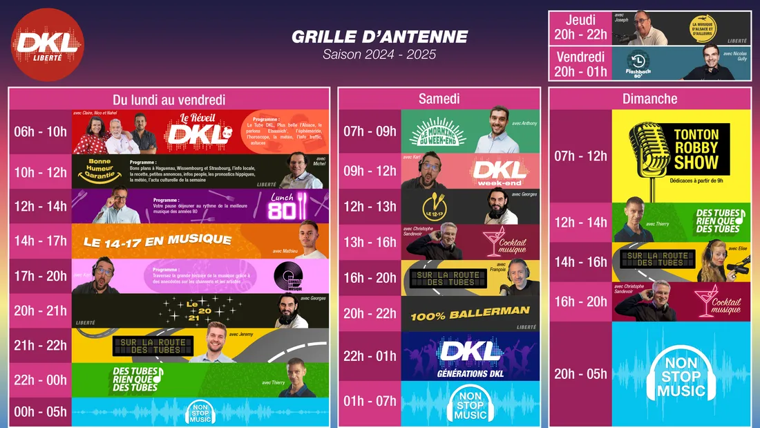 Votre grille des programmes