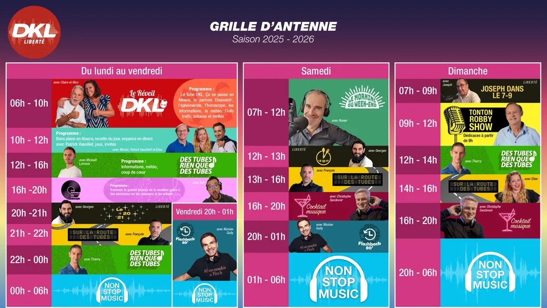 Votre grille des programmes