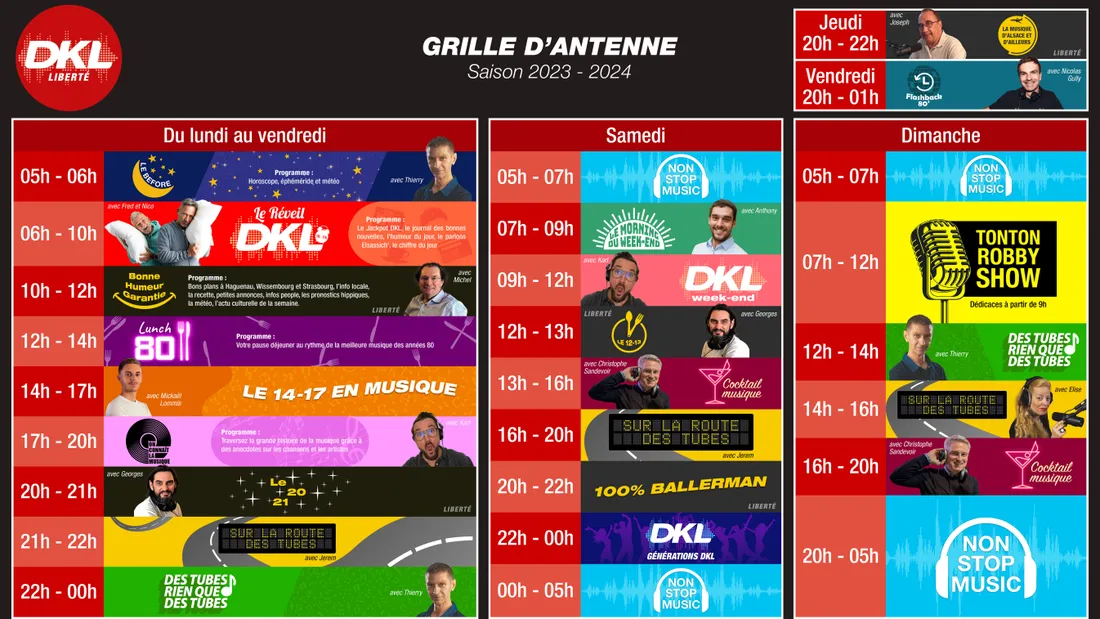 Votre grille des programmes