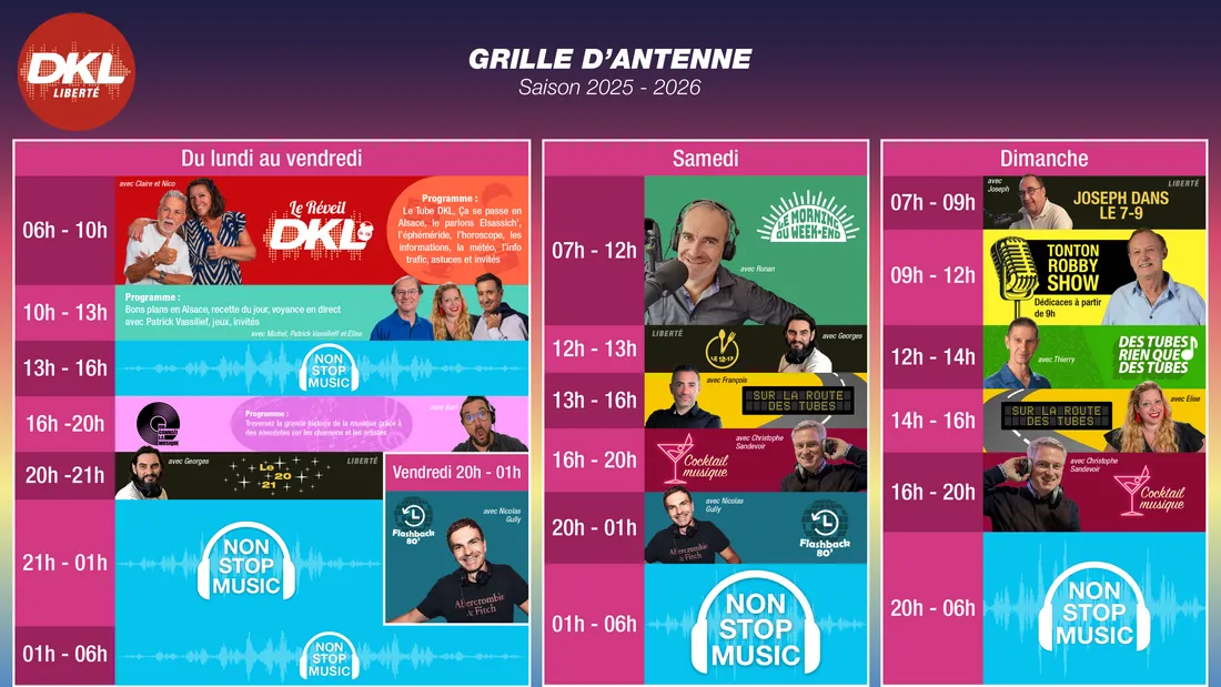 Votre grille des programmes