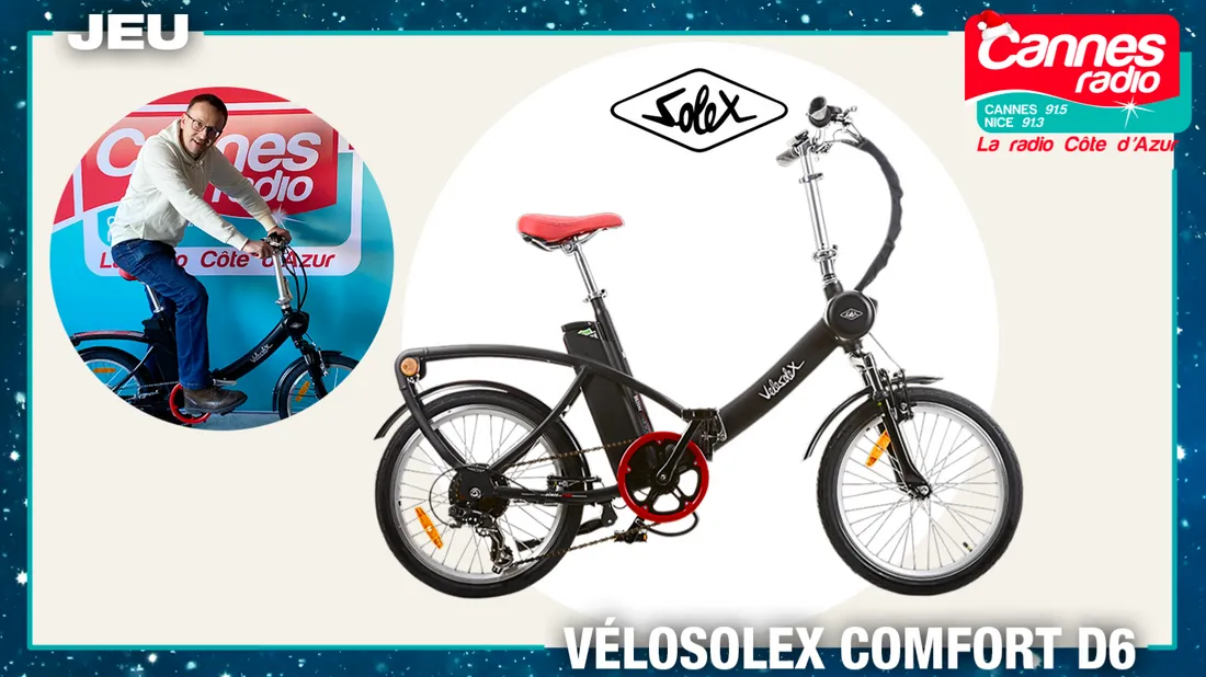 🎁🎅GRAND JEU DE NOËL CANNES RADIO : GAGNEZ UN VELOSOLEX CONFORT D6