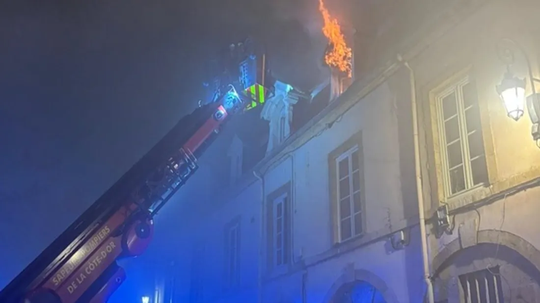 Un incendie dans le centre-ville de Dijon 