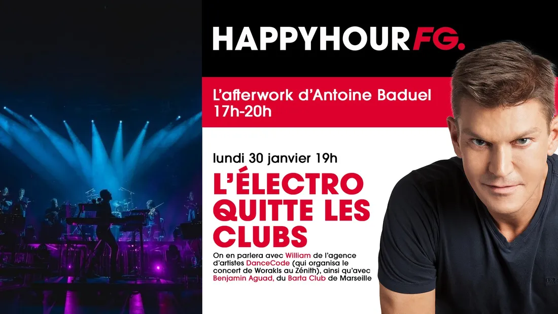 L’électro qui sort des clubs, au cœur de l’Happy Hour FG d’Antoine Baduel