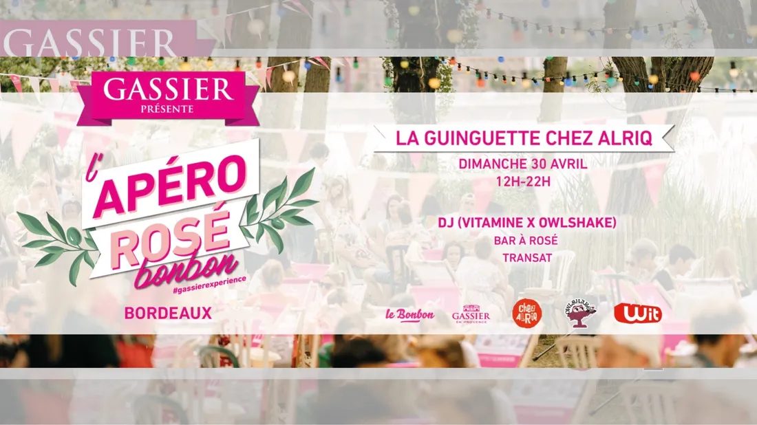 La maison Gassier et Le Bonbon organisent un apéro en plein air sur...