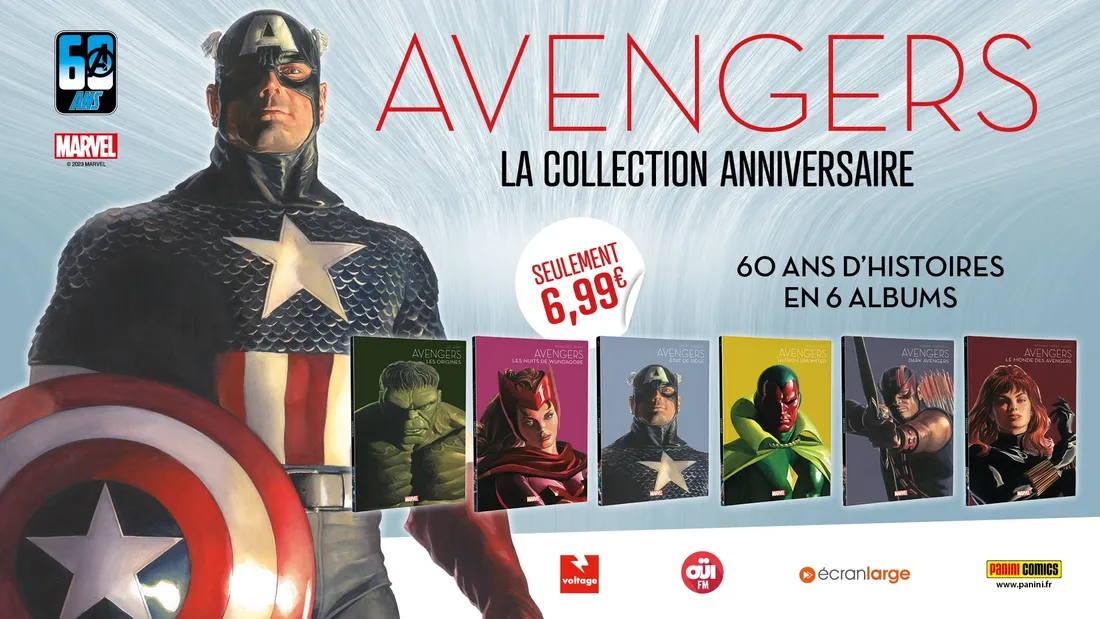 Pour les 60 ans des Avengers, Panini Comics lance six albums à...