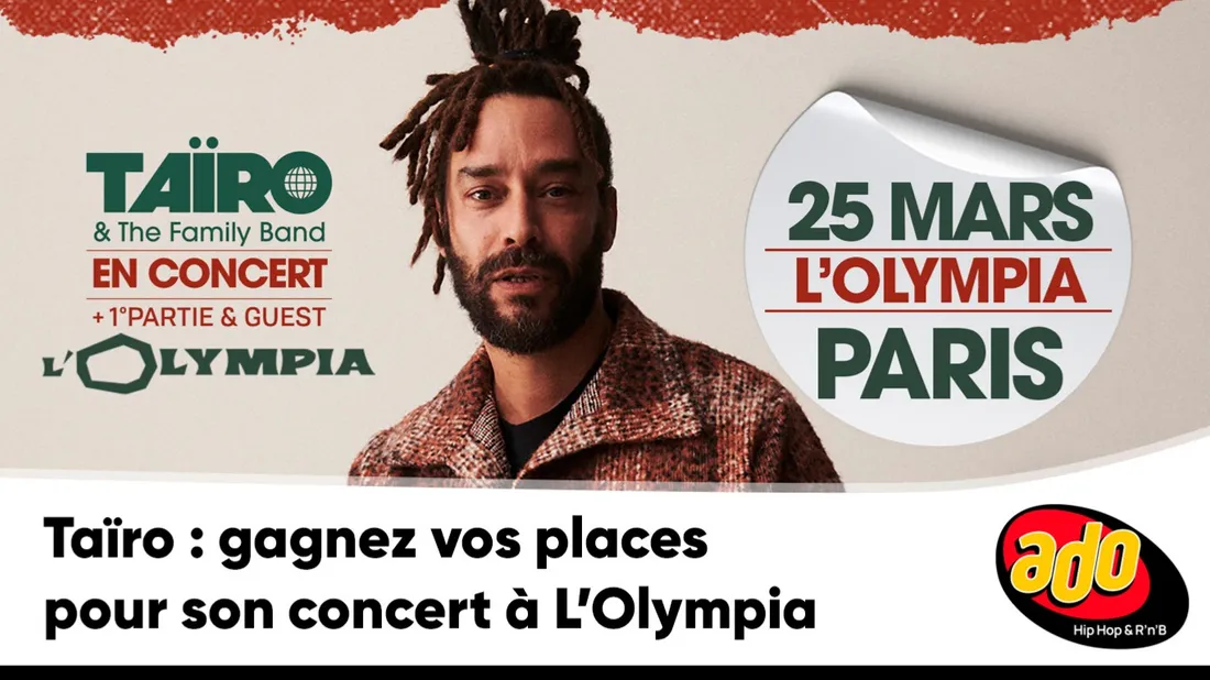Taïro : gagnez vos places pour son concert à L'Olympia