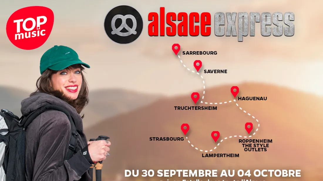 Le parcours d'Estelle pendant l'Alsace Express
