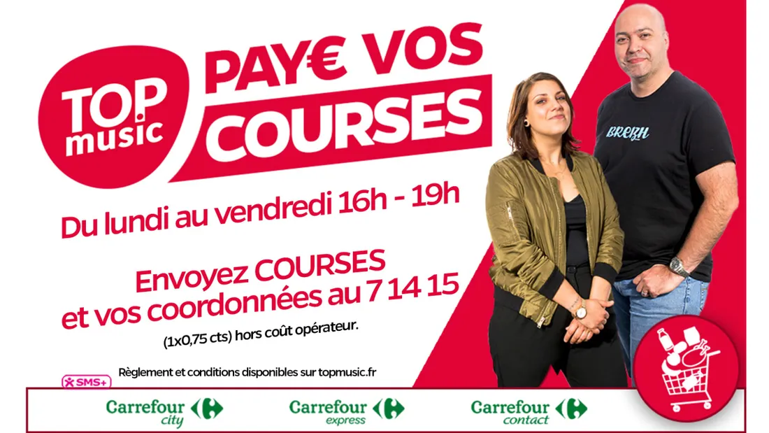 Gagnez vos courses avec Top Music !