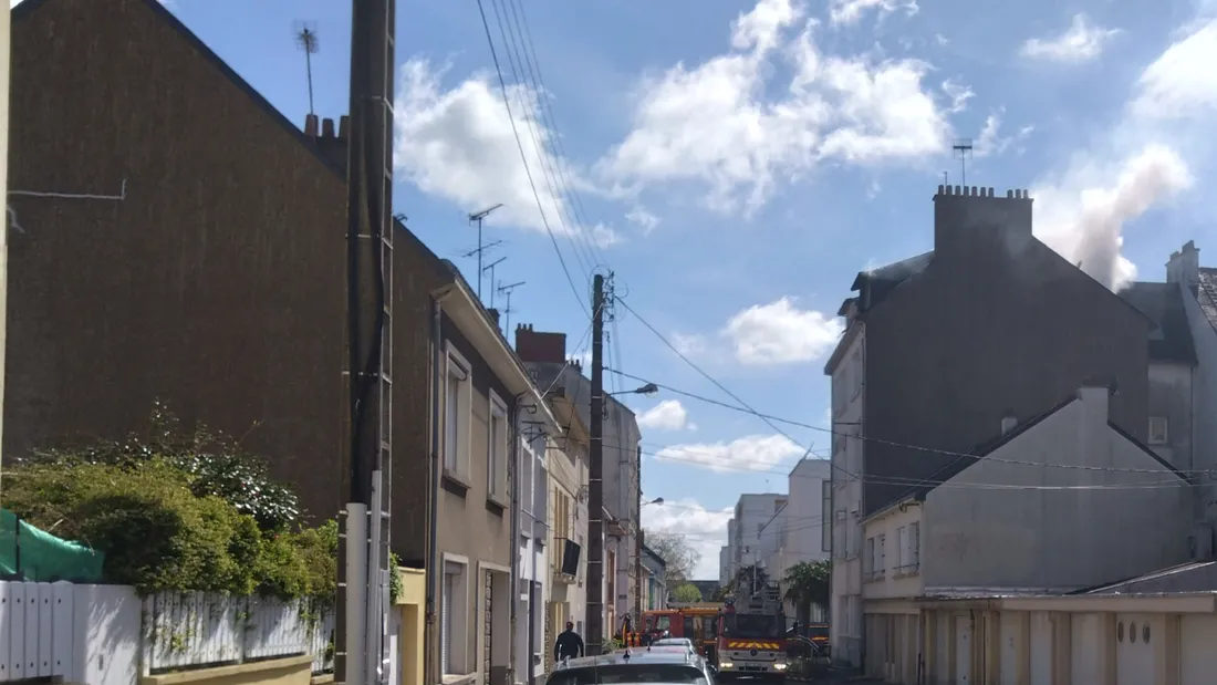 Un incendie dans le centre-ville de Saint-Nazaire