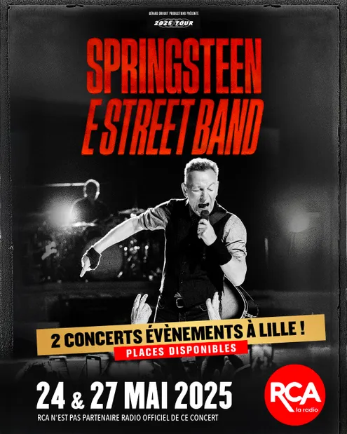 Gagnez vos 2 places, le voyage et l'hôtel,  pour le concert de Bruce Springsteen au Stade Pierre Mauroy de Lille !