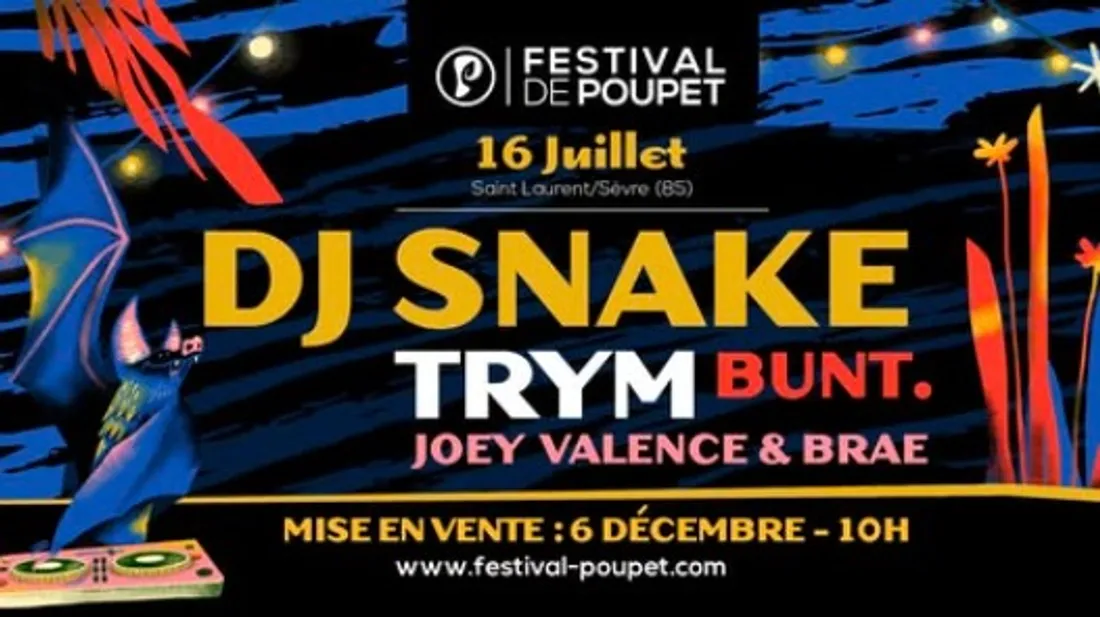 A gagner sur notre site la soirée DJ SNAKE à Poupet