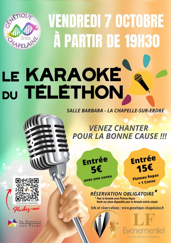 Karaoké au profit du Téléthon 2022 à la Chapelle sur Erdre