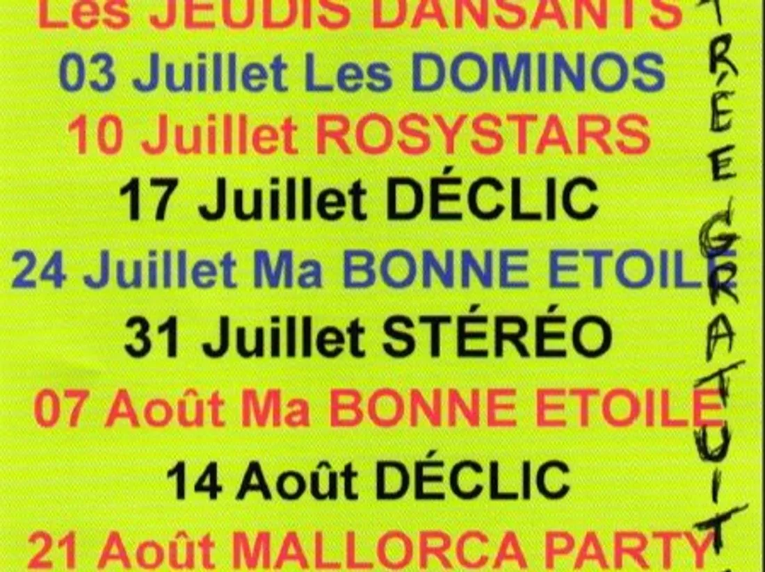 LES JEUDIS DANSANTS A DABO EN JUILLET ET AOUT