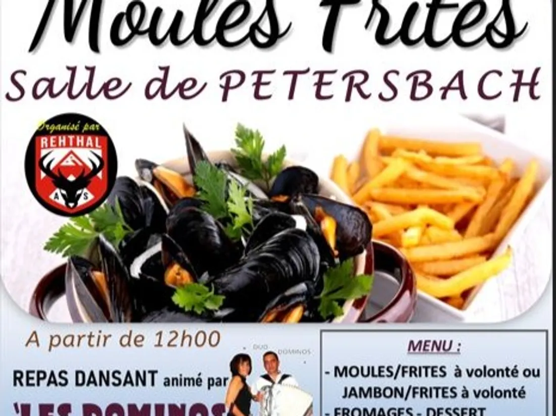 MOULES FRITES LE 12 OCTOBRE A PETERSBACH