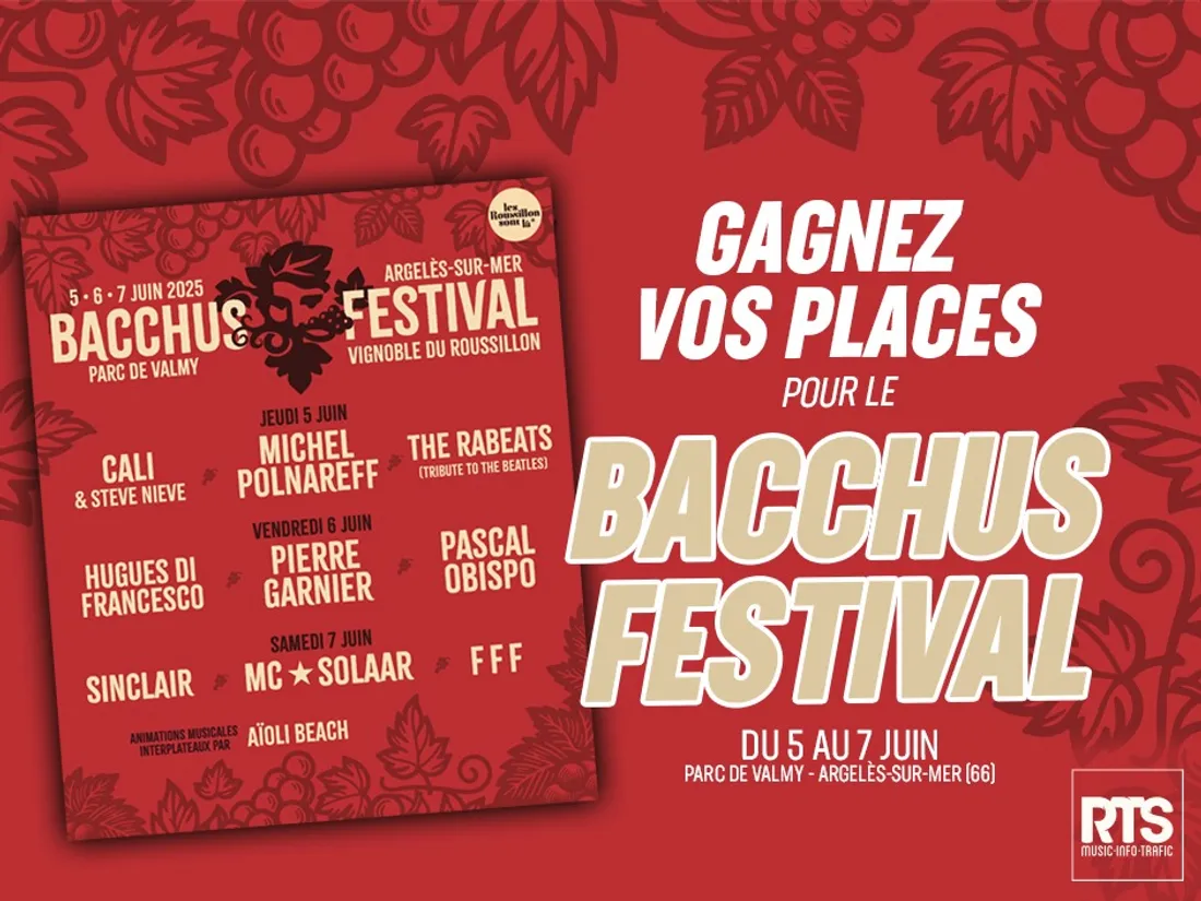 Gagnez vos invitations pour le Bacchus Festival 
