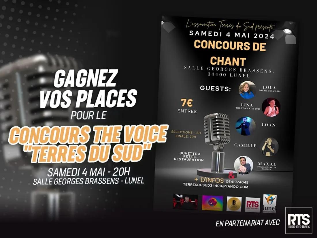 Concours The Voice "Terres du Sud" à Lunel