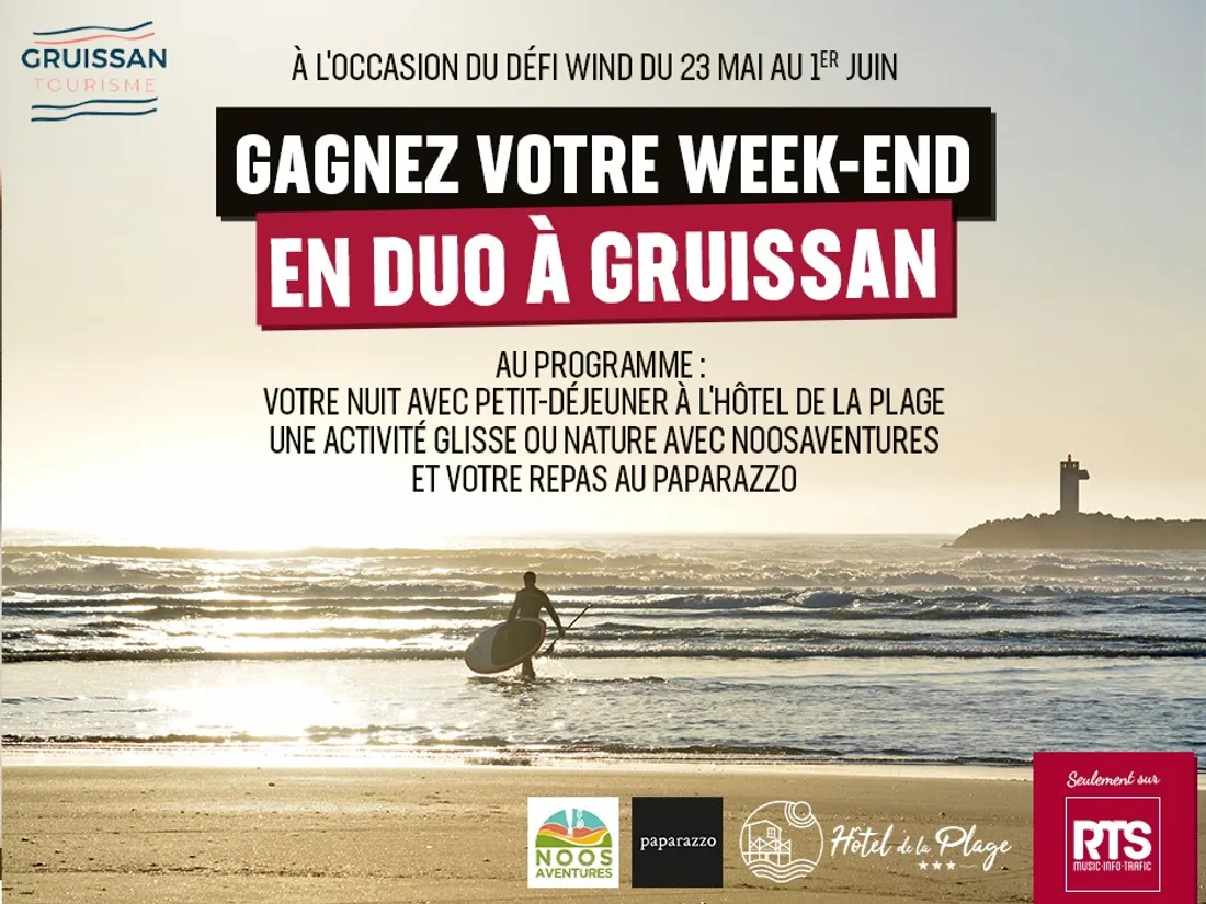 Gagnez votre week-end pour deux personnes à Gruissan à l'occasion...
