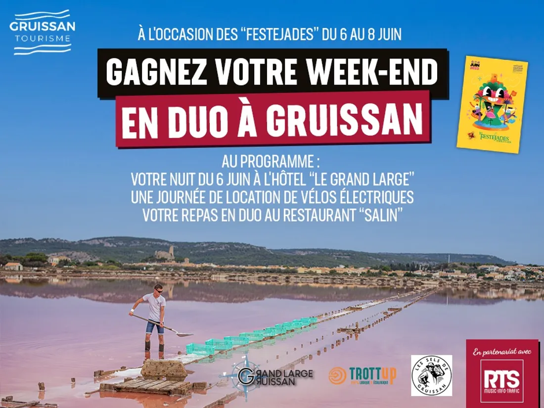 Gagnez votre week-end pour deux personnes à Gruissan à l'occasion...