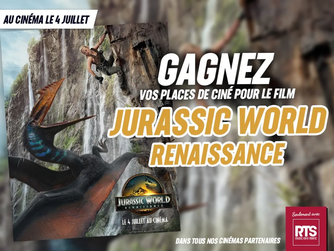 Gagnez vos places de ciné à l'occasion de la sortie de Jurassic...