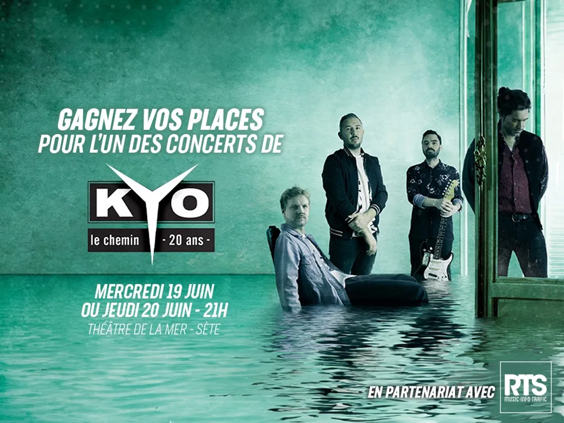 Gagnez vos places pour l'un des deux concerts de Kyo à Sète